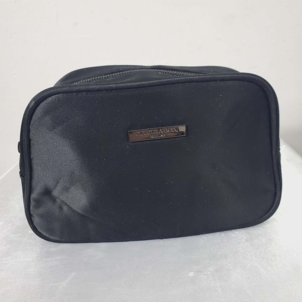 Giorgio Armani Cosmetics Make-Up Beauty Bag Clutch Parfum Patent